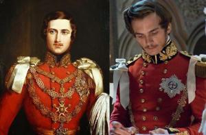 Pictured on the left; Rupert Friend. On the right; Prince Albert